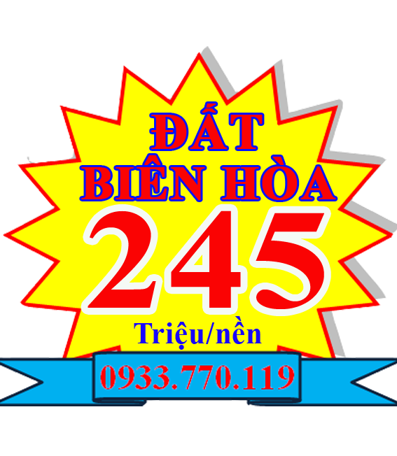 Bán đất Biên Hòa, đất xã Tam Phước giá rẻ chỉ 245tr/nền