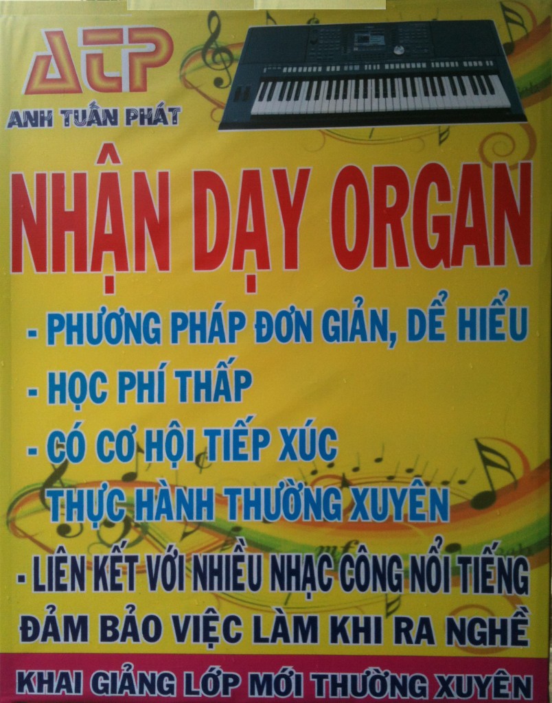 Dạy đàn Organ tại Bình Dương