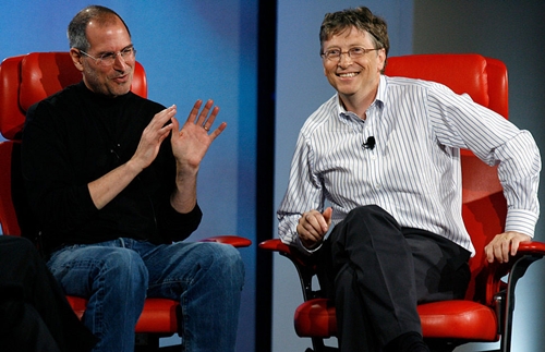 Steve Jobs (trái) và Bill Gates (phải) đều được đánh giá là các lãnh đạo có sức hút. Ảnh: LinkedIn