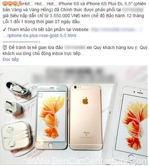 Chiêu lừa bán iPhone 6 giả iPhone 6s