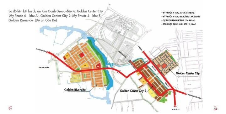 Dự án Golden Riverside (Dự án Cầu Đò) ven sông chợ thị xã Bến Cát