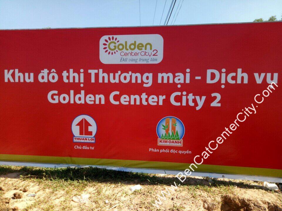 Đất nền Bình Dương: Dự án Golden Center City 2 quốc lộ 13, Bến Cát