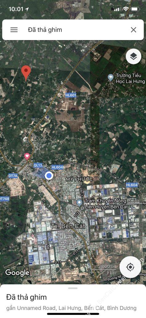 Bán đất Lai Hưng gần bệnh viện Bến Cát, cách chợ Bến Cát 3km. ĐT: 0933770119