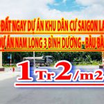 Chính chủ bán lô Đất ngay dự án khu dân cư Saigon Land 2 và dự án Nam Long 3 Bình Dương ở Long Nguyên, Bàu Bàng. Đất gần đường ĐH 619.